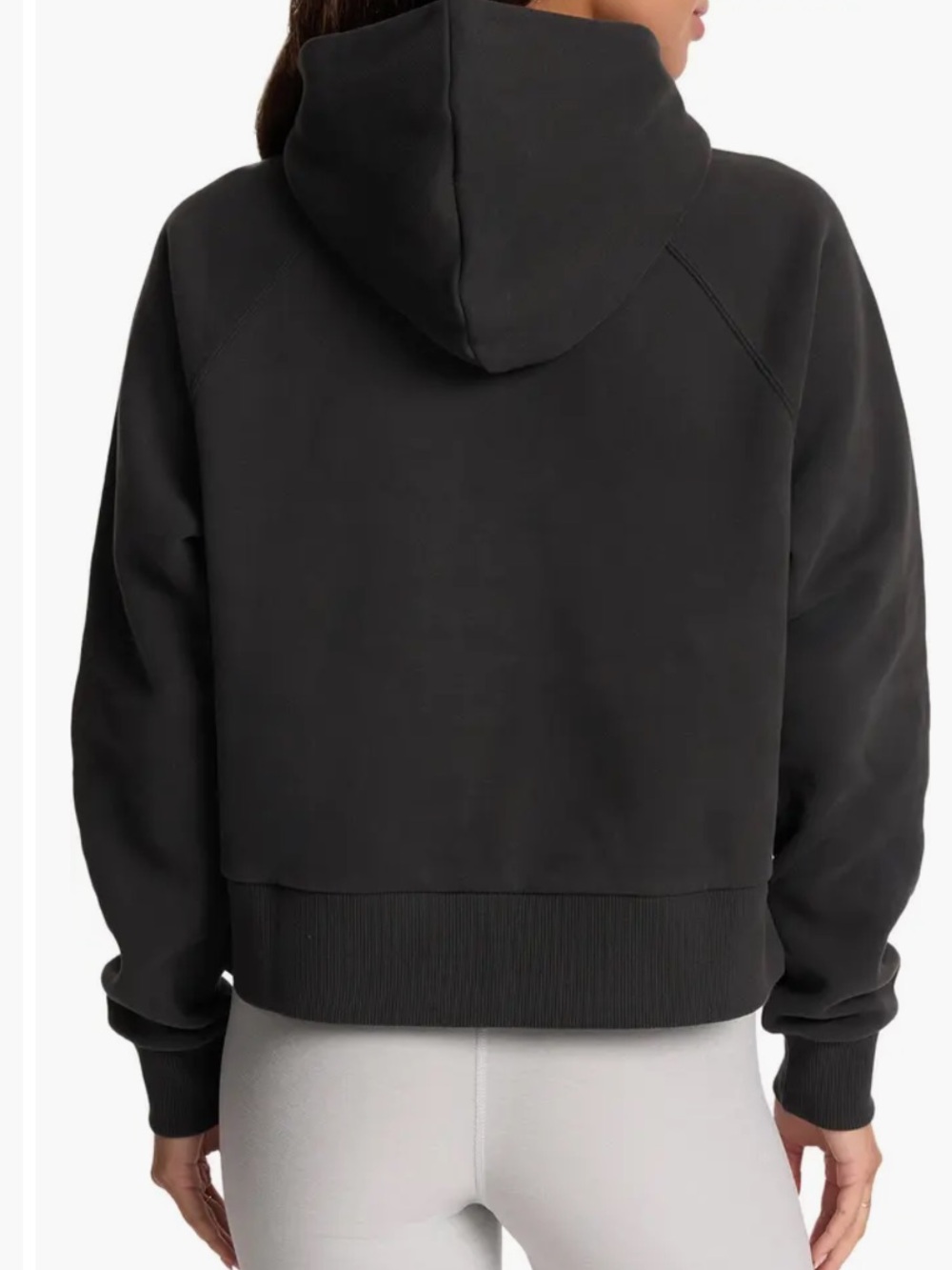 Vuori Restore Half Zip Hoodie Sweatshirt Washed Black Women’s Size Large - Picture 2 of 6
